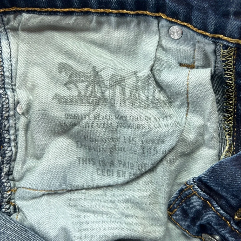 Levi's 511 Jeans Men 30x30 Blue Denim Red Tab Comfort Mid Rise Grunge Streetwear